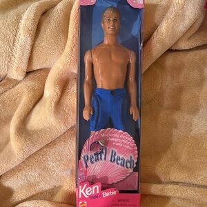 1997 Mattel Pearl Beach Ken Doll with Color-Changing Ring in Box